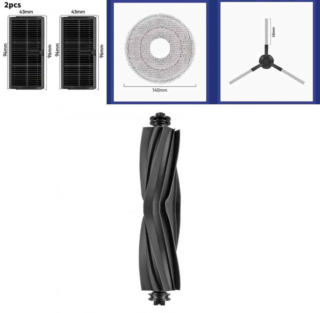 For Dreame L10s Ultra Gen 2 L30s L30 Pro Ultra Robot Vacuum Cleaner Accessories With Hepa Filter And Mop For Home Use