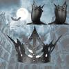 2022 Autumn Collection Gearduke Pu Leather Punk Crown Headpiece For Adults