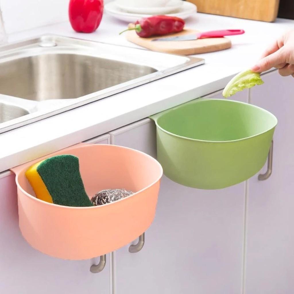 Plastic Caet Door Hanging Trash Can Waste  Garbage Basket Kitchen Tool