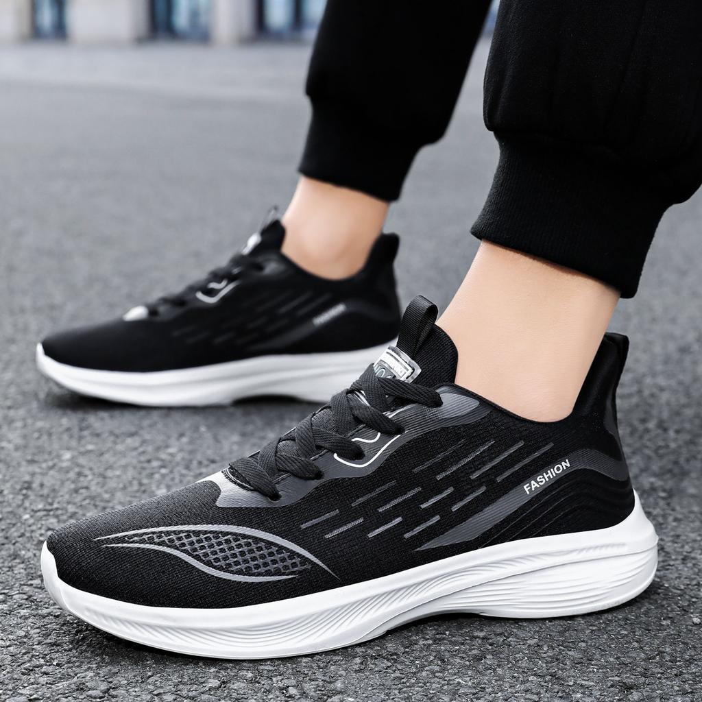 Men's Shoes New Cushioning Casual Shoes Soft Bottom Comfortable Running Shoes Hundred Mesh Breathable Shoes