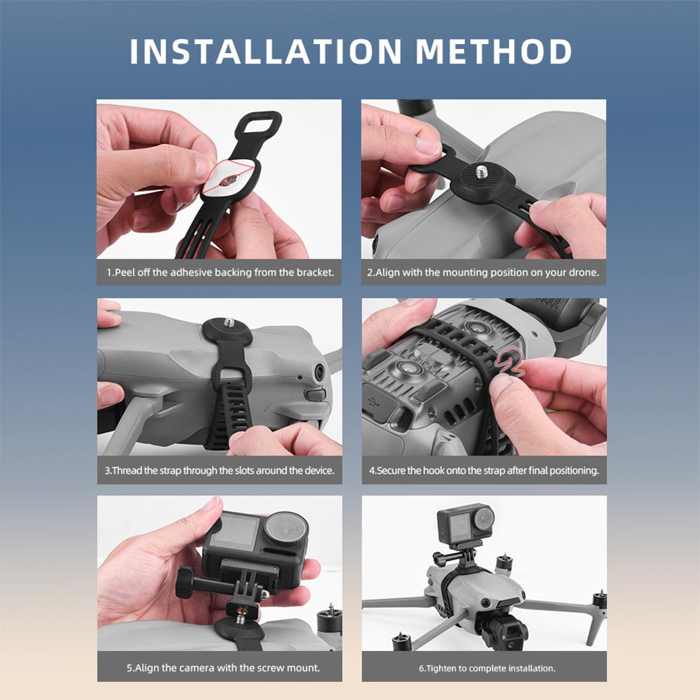 Top Extension Camera Bracket Multi-Function Camera Fill Light Top Bracket Camera Top Mount Holder for DJI Air 2/3S Mavic 2/3Pro