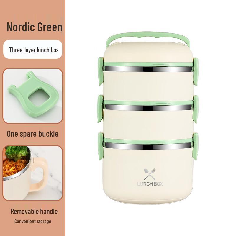ZISIZ Multi-Layer Stainless Steel Insulated Lunch Box