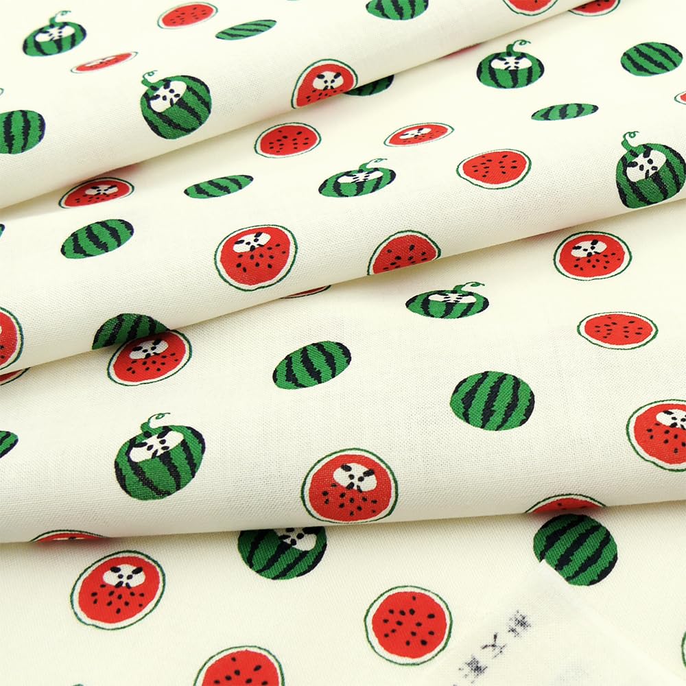 Hamamonyo Tenugui Hand Watermelon Daruma (Japanese Towel) -