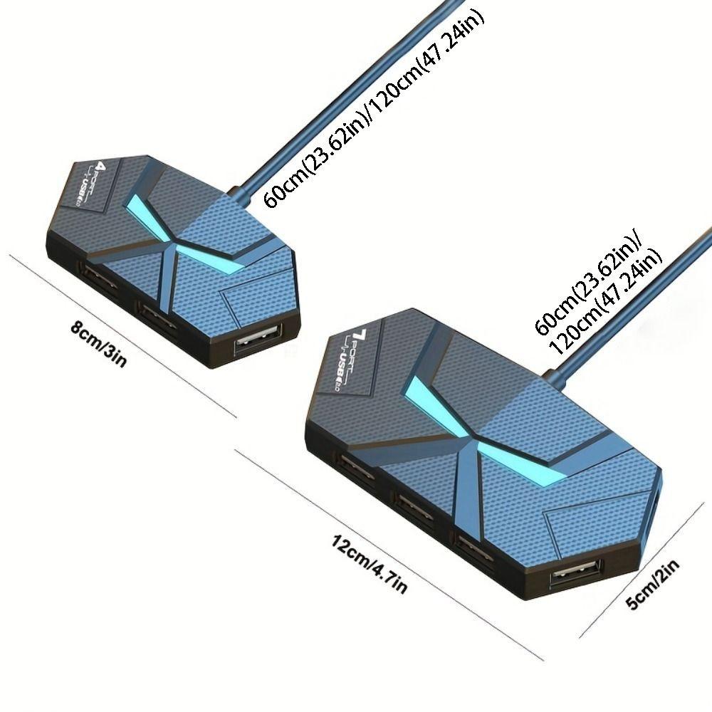 4/7 Ports USB Splitter Adapter Type C USB 3.0 HUB Splitter USB Docking Station  Laptop Computer