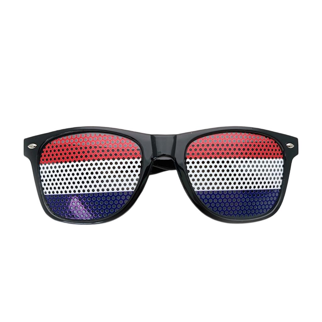 Multicolored Flag Sticker Sunglasses