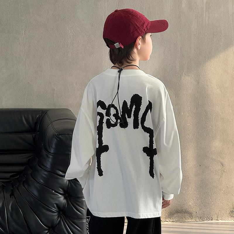 

Спортивная футболка-свитшот для мальчиков - Коллекция Весна/Осень 2025 150 cm белый