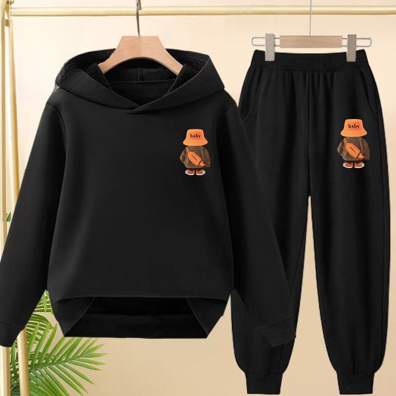 Suit Hoodie, "Baby Boy", Suitable for Boys and Girls Aged 3 to 12. Its Features Are Pink, White and Blue Tops and Trousers