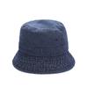 Japanese-style denim fisherman hat for women, Harajuku retro Hong Kong style bucket hat, spring-summer bucket hat, Korean version trendy plain hat