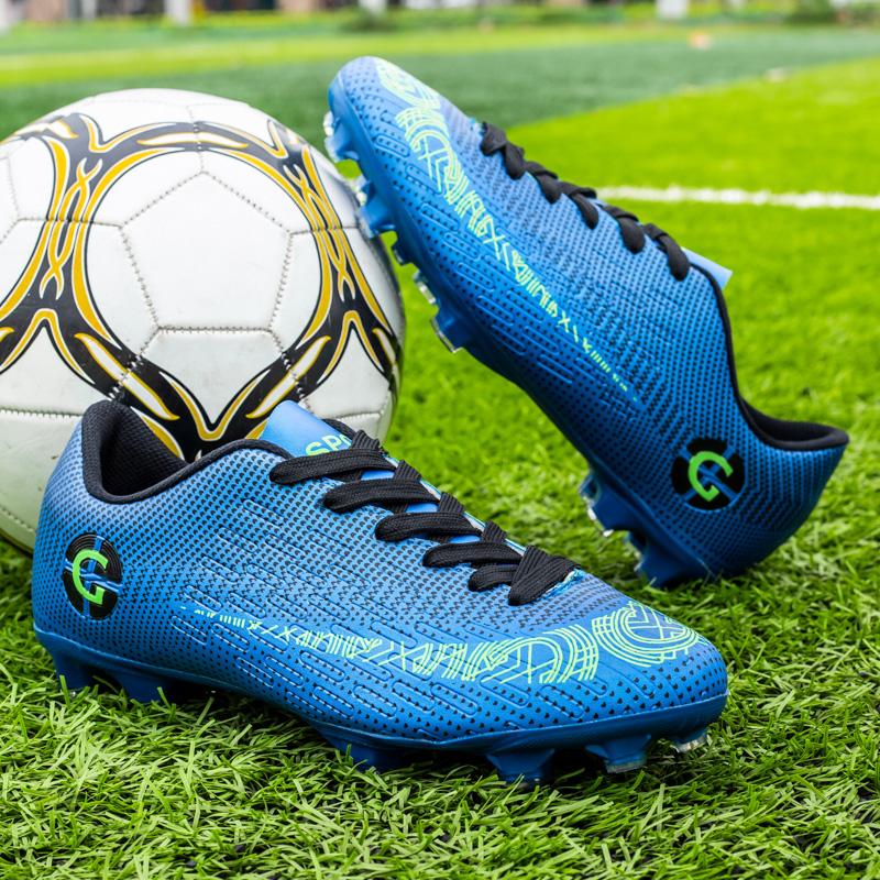 

Men s Soccer Shoes TF/FG Non-Slip Turf Soccer Cleats Lace Up Training Shoe Ultralight Sneaker High Quality Low Top Football Boot 47