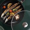 Wheat Stone Coating Frying Skillet Ergonomic Handle 12CM Nonstick Frying Pan Long Lasting Dishwasher Safe Cooking Skillet Home