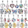 925 Silver Love Heart Charms Bead Coloful Clip Cute Dog Pets Pendants Fit Original Bracelet DIY Jewelry Women Gift
