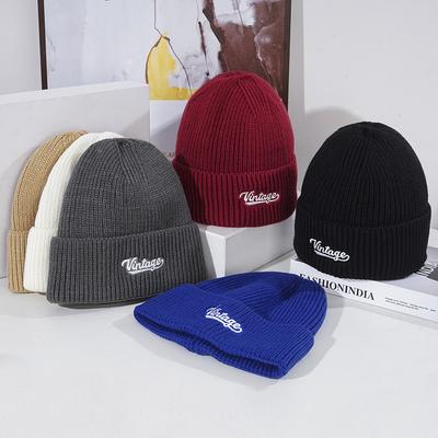 Damen Winter Warme Strickmütze Koreanischer Stil Mode Student Ohrenschutz Winddichte Wollmütze