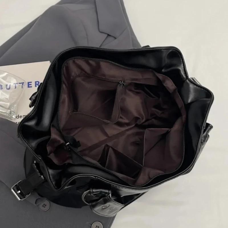 Retro Marke Geräumige Schultertasche Damen Luxus Einfarbige Klassische Umhängetasche Große Kapazität Stil Weiches PU-Leder Tragetasche