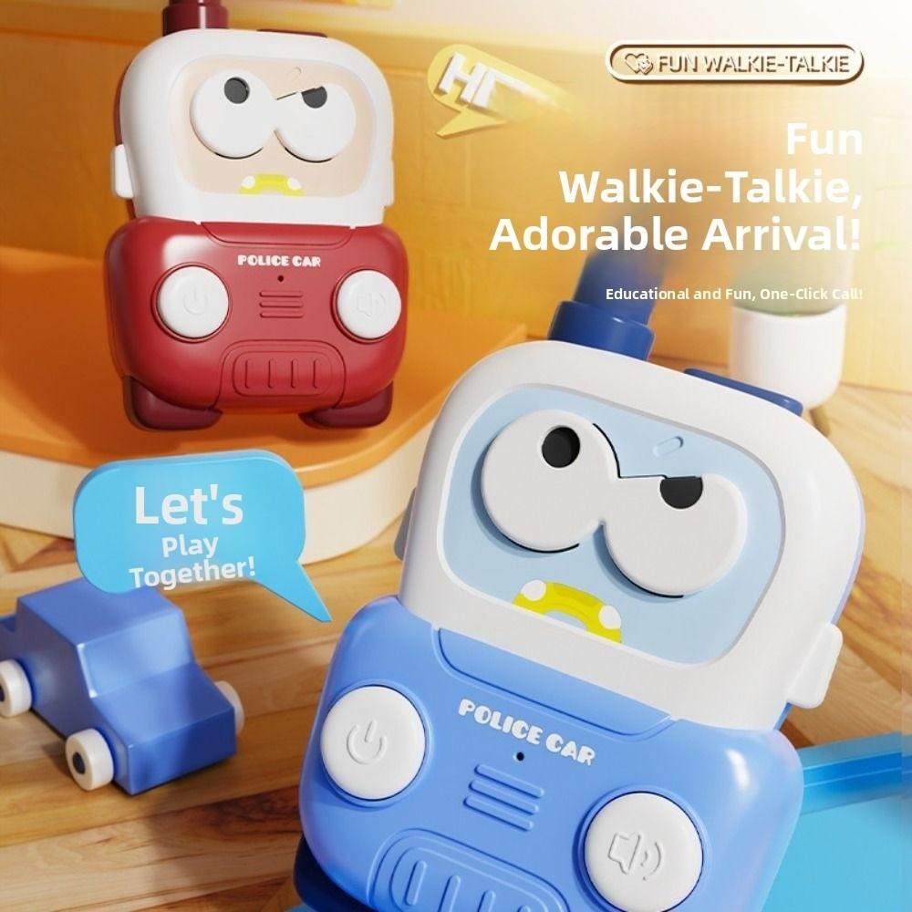 2Pcs Car Styling Portable Wireless Walkie-Talkies Cartoon Parent-child Intercom Machine  Boy/Girl