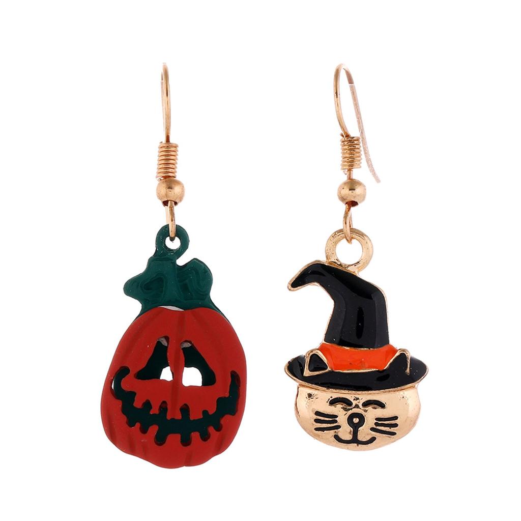 Fashion Casual Halloween Ghost Drop Earrings Lightweight Tassel Design for Women Party Accessories