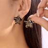 New Y2K Sweet Cute Star Stud Earrings for Women Fashion Stainless Steel Drip Glaze Aesthetic Geometric Earrings Jewelry Gift
