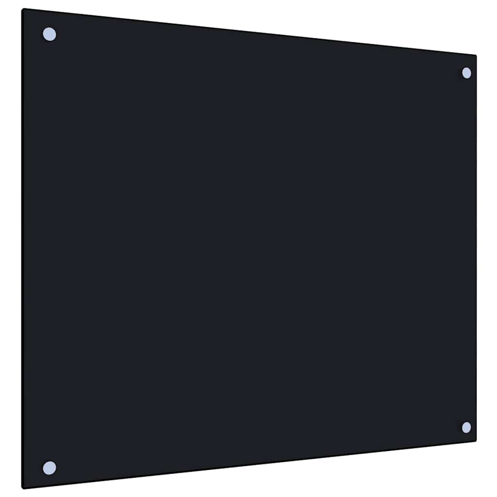 Vidaxl Panele Ochronne Do Kuchni, Czarne, 2 Szt., 70X60 Cm Szkło