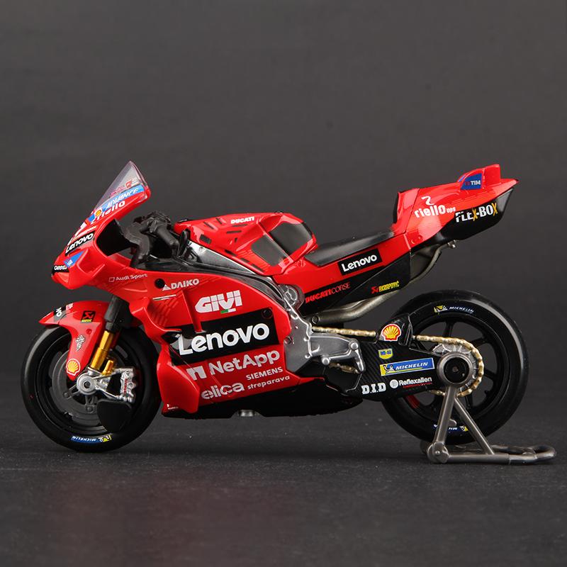 ABBZ1 Maisto 1:18 2024 Desmosedici GP Motorcycle Toy Ducati Lenovo Team 1# Francesco Bagnaia 23# Enea Bastianini Static Models