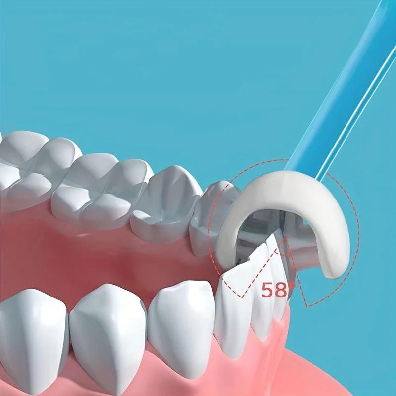Silicone U-shaped Toothbrush, 360 Degree U-shaped Soft Silicone Brush Head, Household and Travel Dental Care Toiletries