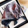 Cotton and linen geometric polka dots retro printed silk scarf women's square scarf high-end shawl sunscreen neck scarf headscarf scarf