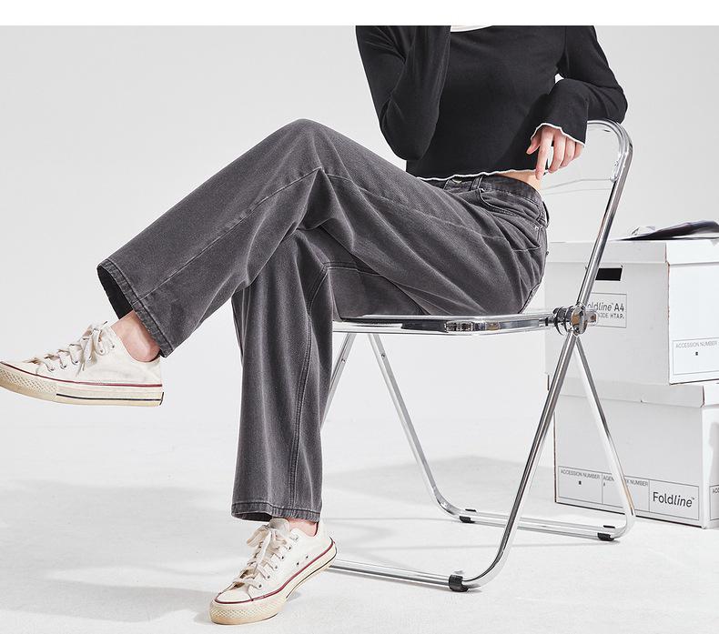 Korean High-Waist Loose Straight-Leg Jeans for Women - Summer/Autumn 2022