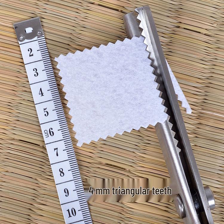 Fabric Craft Scissors: Triangular, Serrated, Semicircle, and Wave Patterns
