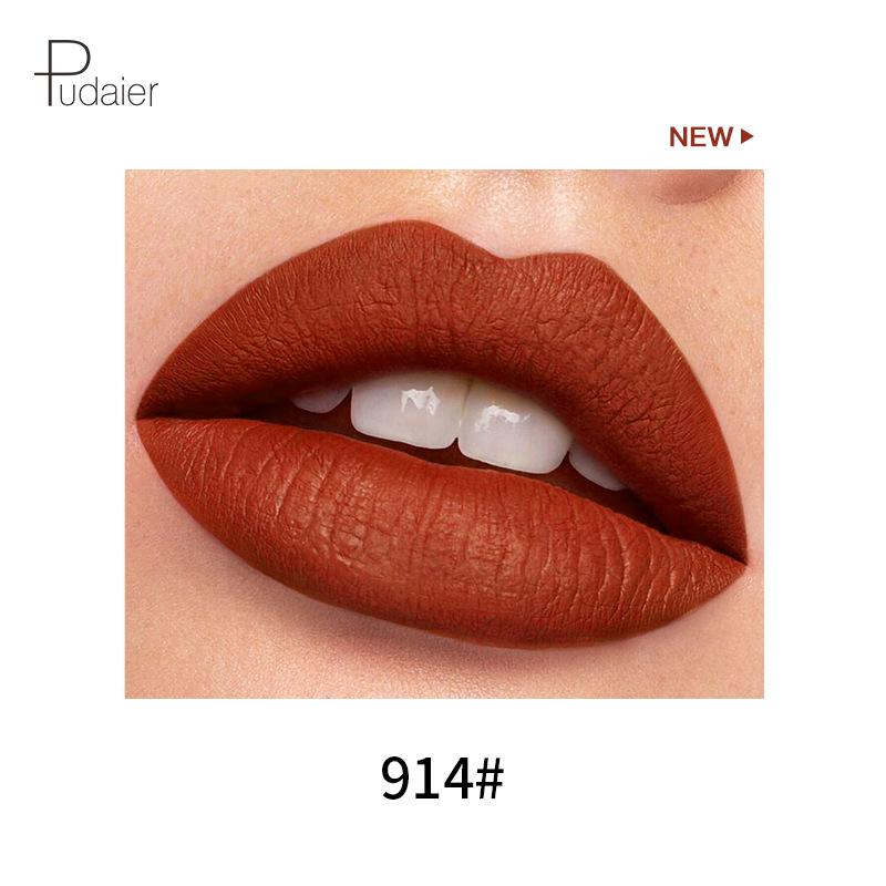 18-fargers minikapselleppestift Fløyelsmatt Ikke-klebrig kopp Myk Glatt Matte Lipgloss