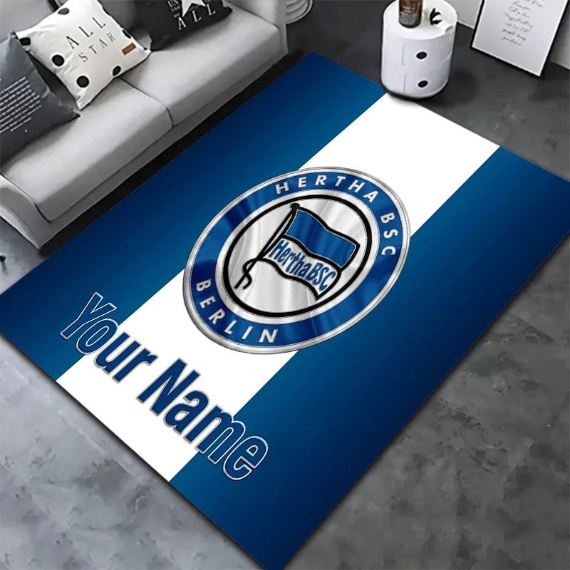 Hertha BSC Custom Name Carpet Rug for Living Room Bedroom Home Sofa Decoration,Kids Play Non-slip Floor Mat