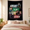 Chucky with Tiffany Tapestry highquality for decorating living room bedroom dorm walls ideal as bedroom wallart orholiday gift