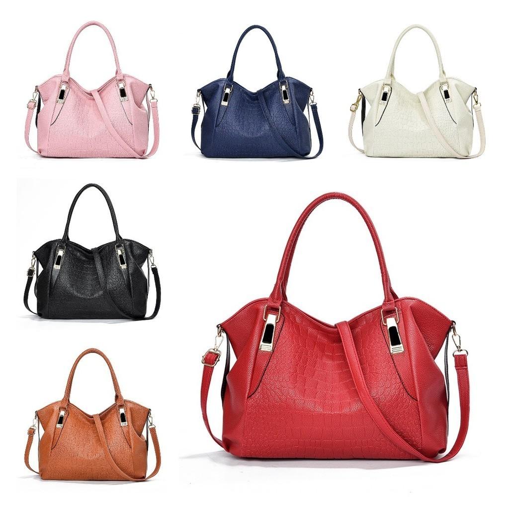 2023 New Fashion Crocodile Grain Tote Bag Soft Leather Large Mom Bag
