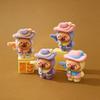 9pcsSet Capybara Figure Toy Kapibare Figurine Cowboy Gunman Desktop Decoration Model Ornaments Toys Boys Girls Christmas Gifts