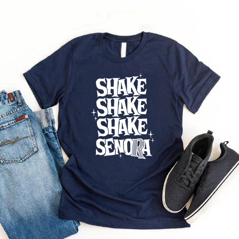 Shake Shake Shake Senora Halloween T-Shirt Halloween Movie Tshirt Funny Unisex T-shirts Casual Short Sleeve Graphic T Shirts