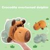 Capybara Stuffed Animal 2-in-1 Reversible Plush Toy Crocodile Capybara Pillow Soft Cotton Capybara Toys