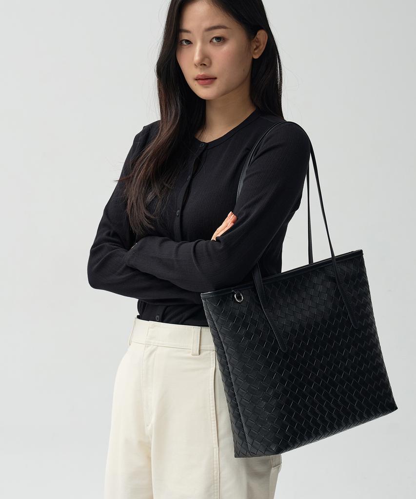 Monsac Moria Tote Bag Black Ap22-2679-Bk