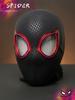 Miles Spider-Man Headgear Electric Eyes Movable Across the Universe Blinking Face Mask