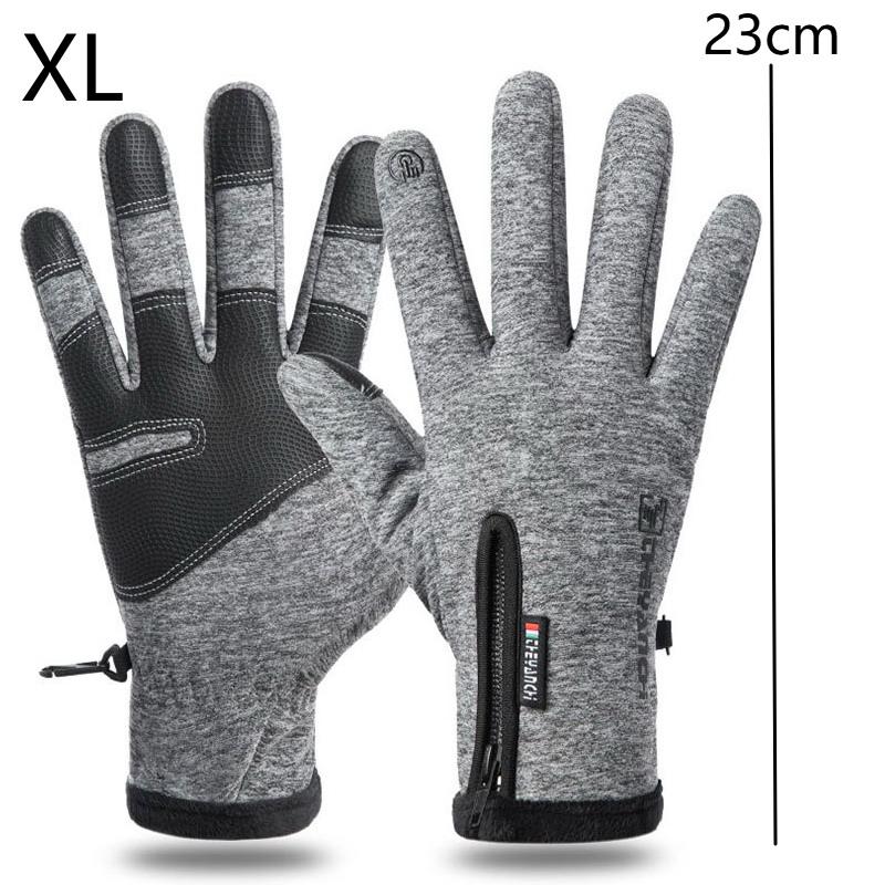 Motorcycle Gloves Winter Thermal Fleece Lined Winter Cold-Proof Full Finger Touchscreen Ski Waterproof Riding Accesso