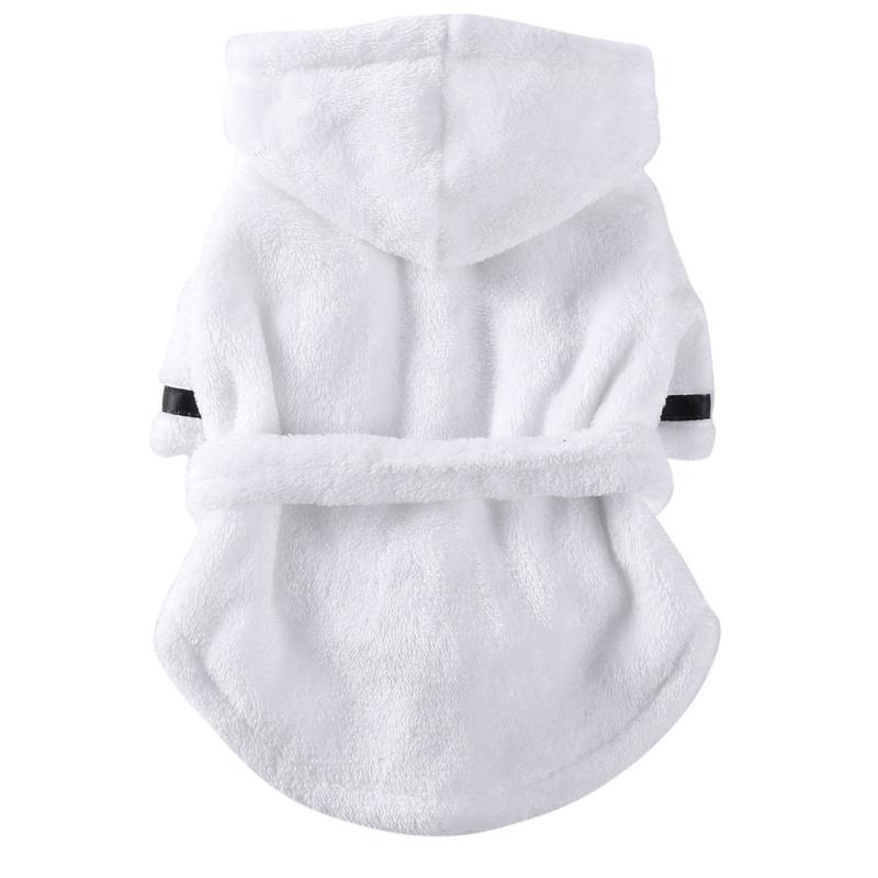 Puppy Dog Nightgown Breathable Puppy Bathrobes Comfortable Wear Solid Color Warm Pet Apparel Soft and Stretchy