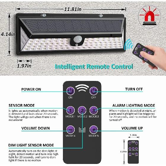 

Датчик движения на солнечной батарее, охранная сигнализация, уличный водонепроницаемый дистанционный светодиодный стробоскоп, звуковой шумоподавитель, отражатель, заграждение