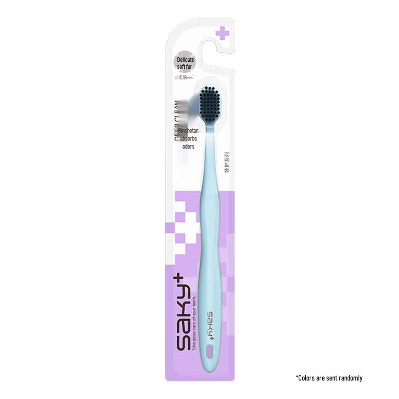 Sakyk+ Wide Head Charcoal Toothbrush