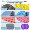 Silicone Foot Massage Pad, Double-sided Use, Large Foot Relaxation Reflex Pad, Foldable Foot Acupressure Pad, Relieves Pain And Fatigue