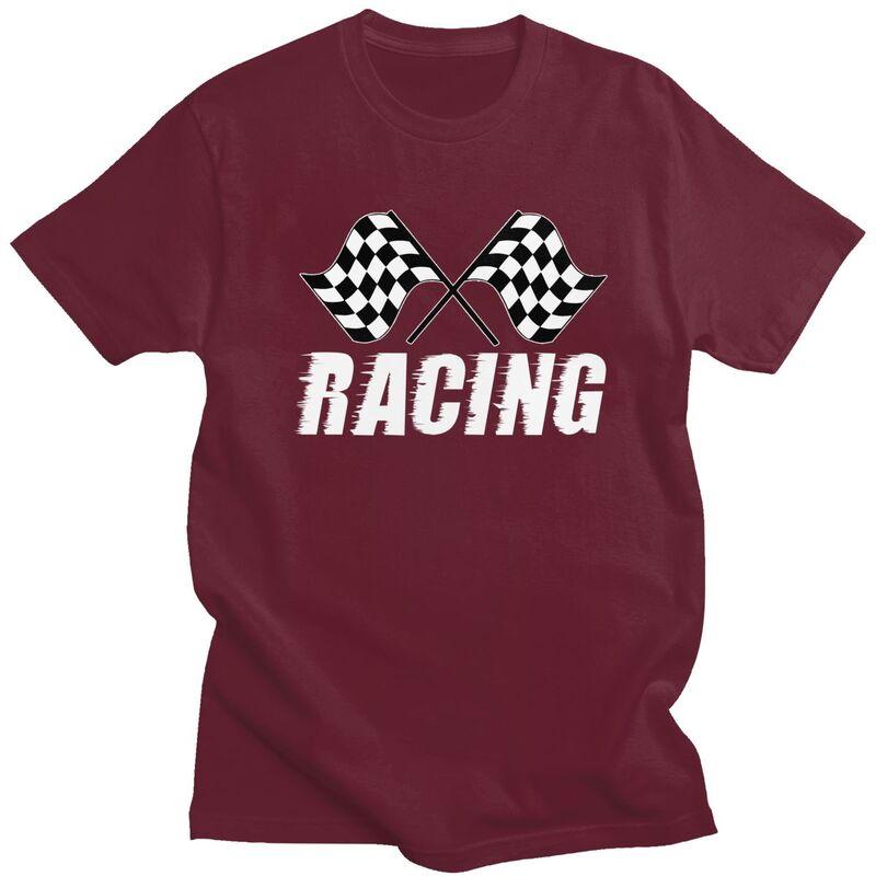 Custom  Ready To Race T Shirt Men Short Sleeves 100 Cotton Tshirt Casual Motorcycle Rider Racing Sport Tees Streetwear Tshirt