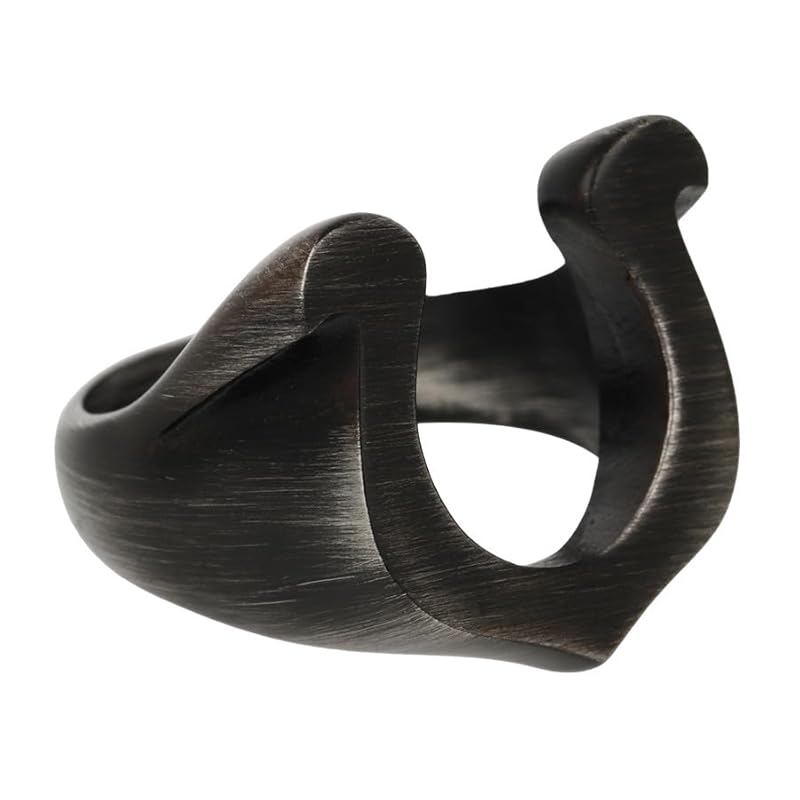 

[sakuto] ring men s horseshoe ring horseshoe stainless black accessories (24)