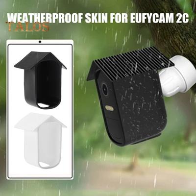 Koruyucu Silikon Kılıf Yüksek Dayanıklılık UV Dayanıklı Yağmur Geçirmez Basit Kurulum Hava Koşullarına Dayanıklı Kılıf eufyCam 2C/2C Pro için