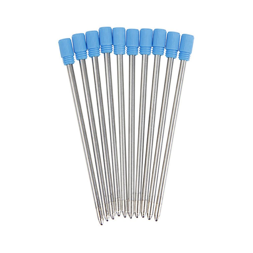 10Pcs Replaceable Ballpoint Pen Refills Ballpoint Metal Refills Metal Refill for Twist Action Ballpoint Pens 1.0mm Tip