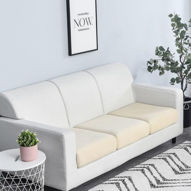 Airldianer Jacquard Stretch Sofa Seat Cushion Cover Anti -Dirty Removable And Washable Sofa Protective Cover Easy Installation