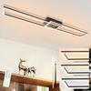 LED Ceiling Light - NETTLIFE - 2 Frame LED Ceiling Light - 102 Cm - Dimmable - Remote Control