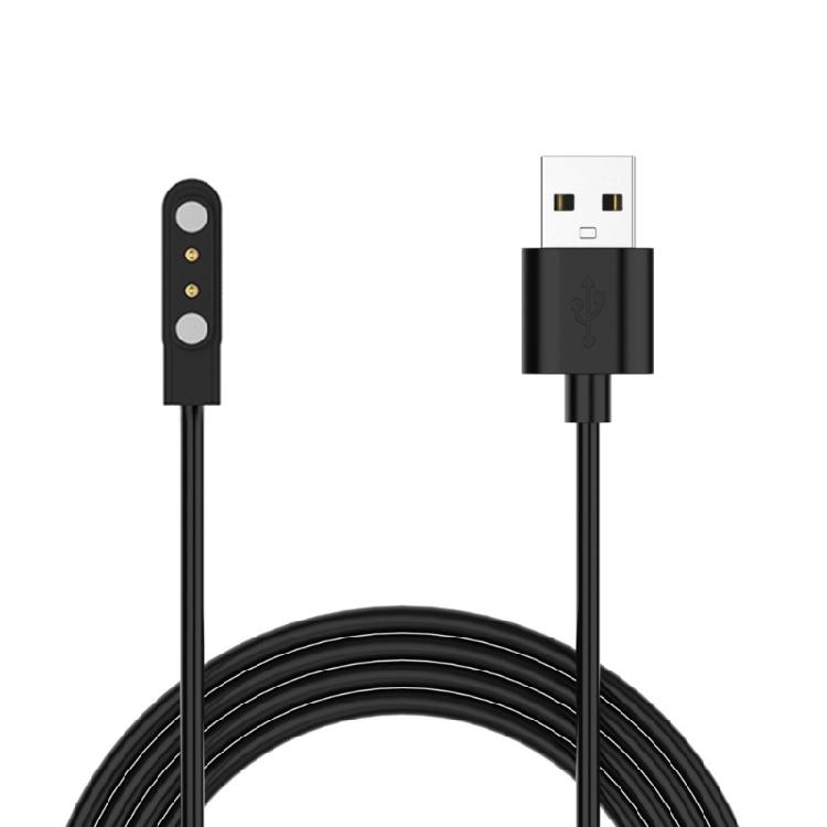 USB Magnetic Charging Cable 2Pin 0.6M / 1M Long Cord For Kieslect Watch K10 K11 60cm
