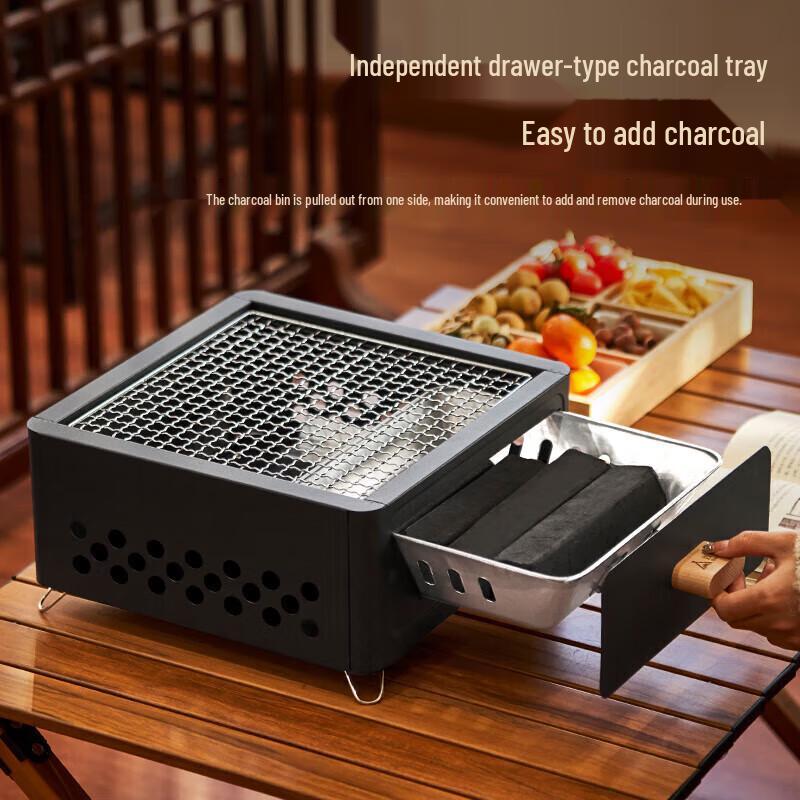 Suncojia Outdoor Charcoal BBQ & Tea Stove