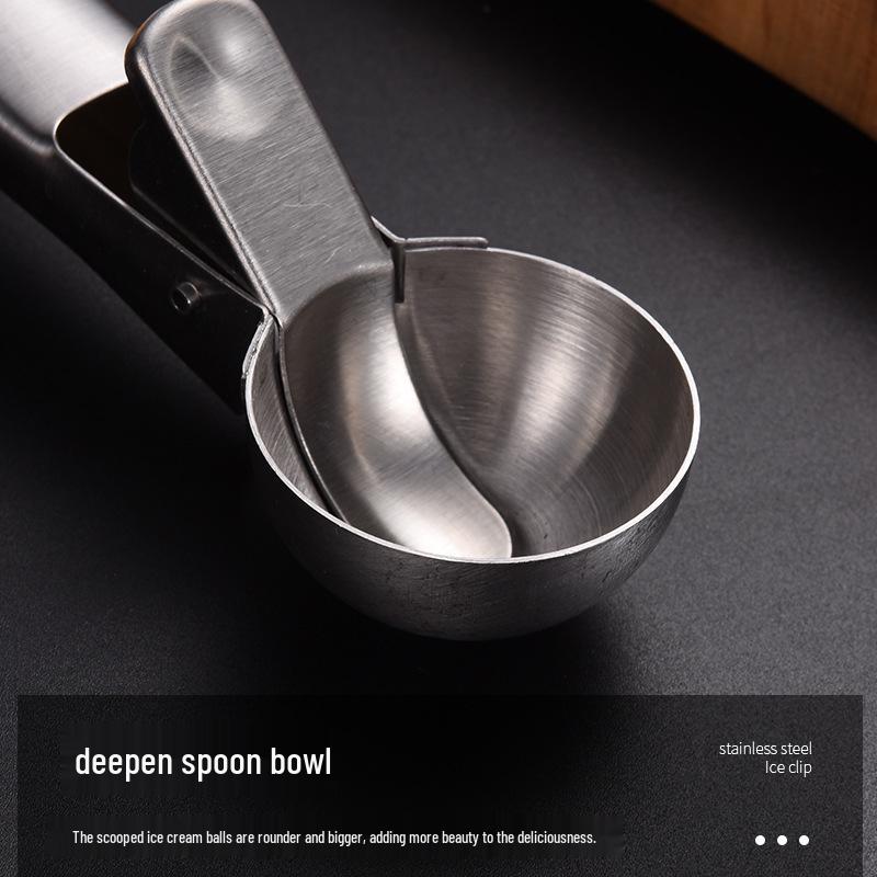 304 Stainless Steel Spring-Loaded Ice Cream and Dessert Scooper