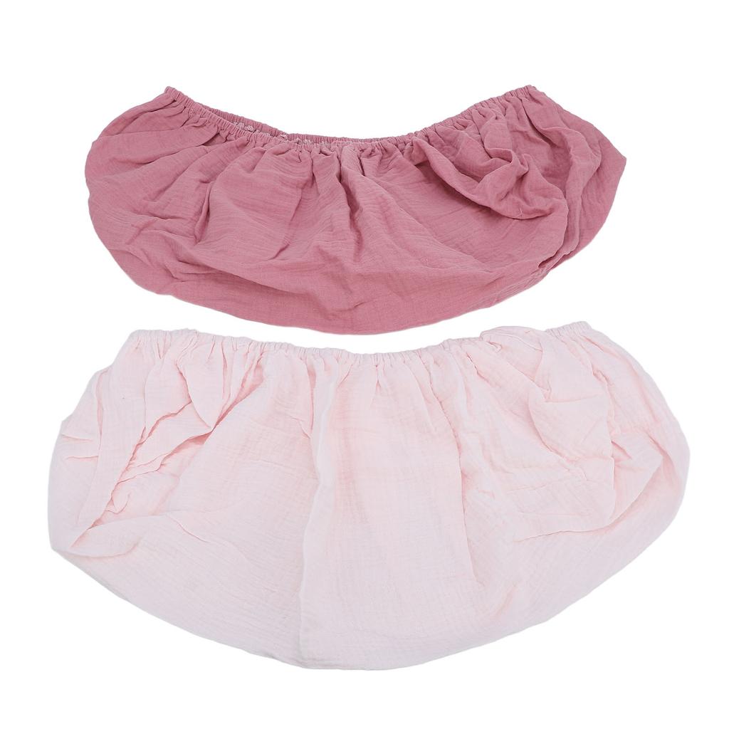 2 szt. Pokrowiec na podkładkę do przewijania Miękki Oddychający Pokrowiec na podkładkę do przewijania w jednolitym kolorze Prześcieradła na podkładkę do przewijania dla dziecka